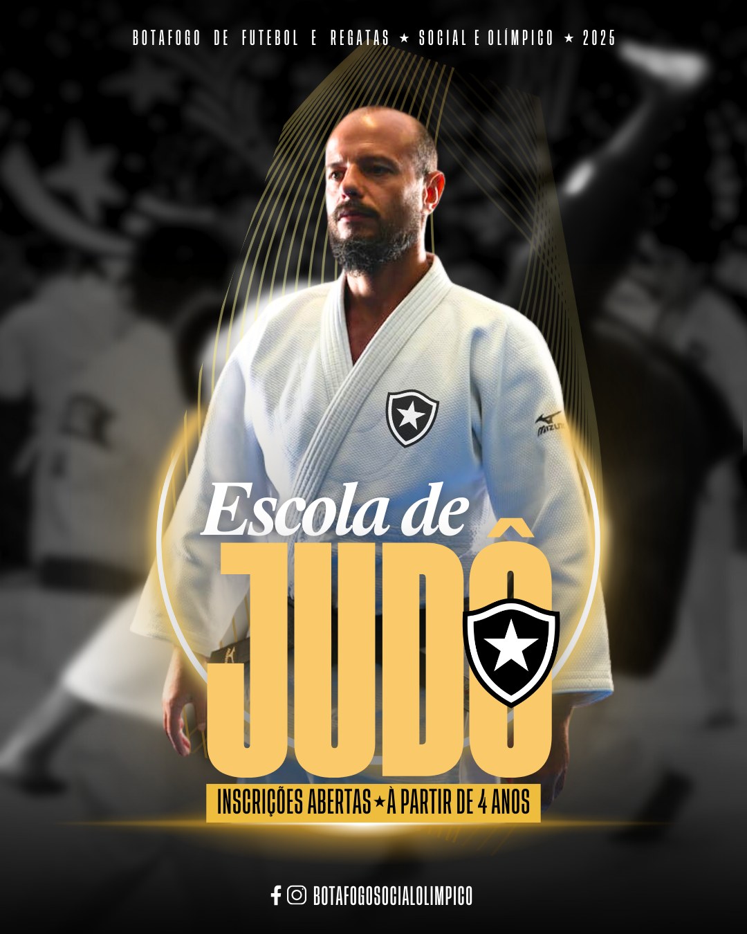 Fogo no tatame! 🔥
A partir de segunda-feira, General Severiano abre as portas para a Escola de Judô, voltado para o público infantil (à partir de 4 anos) e adulto (à partir de 15 anos).
Confira os horários:
Segundas e Quartas-feiras
16h30 às 17h20 - Infantil 4+
Terças e Quintas-feiras
8h às 9h - Adulto 15+
9h às 9h50 - Infantil 4+
17h às 17h50 - Infantil 4+
As aulas serão ministradas pelo Prof. Eduardo Pires, faixa preta 2o. dan e técnico da modalidade com mais de 30 anos de experiência nacional e internacional.
Formado em Educação Física, possui especialização em Budo pela International Budo University, no Japão, onde também treinou sob orientação do renomado professor Katsuhiko Kashiwazaki.
O sensei já atuou como técnico de seleções e preparador físico de atletas olímpicos, com destaque no desenvolvimento de alto rendimento, além de crianças e jovens promessas do tatame.
Traga seu filho para aprender, crescer e se desenvolver em um clube com história, valores e excelência esportiva. Inscreva-se agora e venha fazer parte da família alvinegra!
Mais informações: (21) 97939-0690.
#Botafogo #Judo