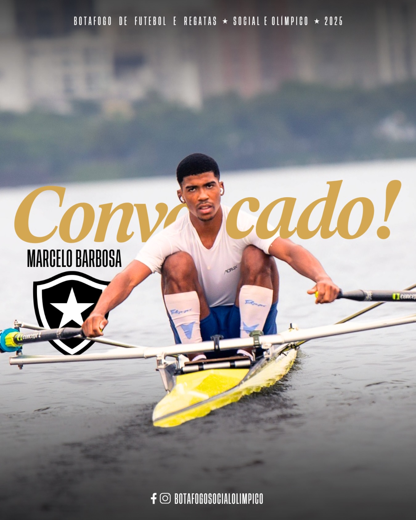 Nosso atleta Marcelo Barbosa foi convocado para representar o Brasil no Campeonato Mundial Sub‑23 de Remo, que será disputado entre 23 e 27 de julho, em Poznań, na Polônia!
Com atuações de alto nível e resultados consistentes, Marcelo vem se consolidando como uma das grandes promessas do remo brasileiro e um dos principais nomes da nova geração alvinegra. 💪⚫️⚪️
#Botafogo #Remo