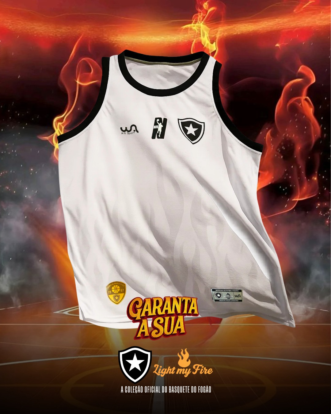 Verão chegando pede regata do Glorioso. Light my fire! 🔥

Garanta o novo uniforme do Botafogo Basquete 25/26.

LINK NA BIO!

#Botafogo #Basquete