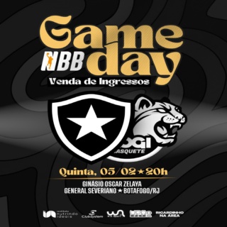 O Glorioso entra em quadra pelo NBB, dessa vez contra o Mogi Basquete.

🔥 Ingressos: LINK NA BIO!

A arquibancada é o combustível da equipe!
Seu grito é o impulso que o time precisa!
Sua presença é o diferencial pra começar com vitória!

Garanta já seu ingresso e venha viver de perto a energia de uma nova jornada do Fogão no NBB.

Serviço:
Data: Quinta-feira, 05/02
Horário: 20h
Local: Av. Venceslau Brás, 72 - Botafogo/RJ
R$40 (Ingresso normal)
R$20 (Com a camisa do Botafogo)
R$80 (Área Premium no nível da quadra, com 2 bebidas incluídas e atendido por garçom)

Sócios-proprietários e crianças até 6 anos não pagam.

#Botafogo #Basquete