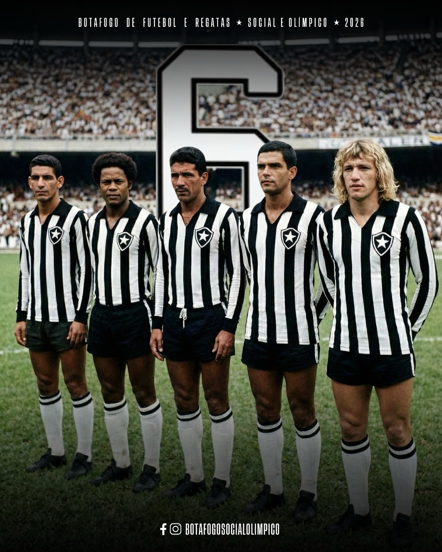 Botafogo não é só a camisa 7. A nossa 6 também é lendária. ⭐

Rildo, Rodrigues Neto, Nilton Santos - o maior de todos, Valtencir e Marinho Chagas.

Uma sequência que poucos clubes no mundo podem mostrar.

Qual deles é o seu favorito? Comente no post.

#Botafogo