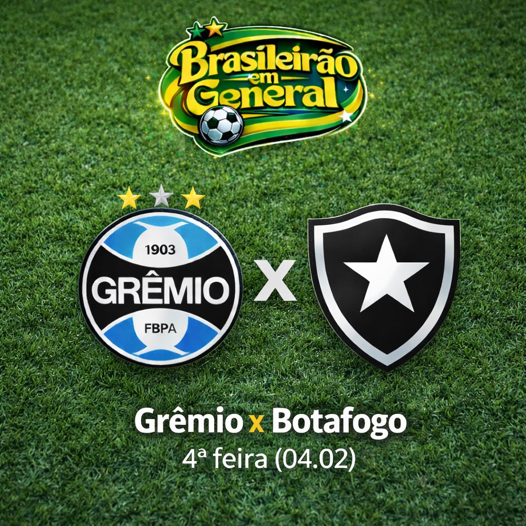 Grêmio x Botafogo
Com o Brasileirão em General, o jogo é sempre em casa!

Vai rolar na 4ª feira, dia 04 de fevereiro, a partir das 19h30m a partida Grêmio x Botafogo, que começa às 21h30m. O jogo será em Porto Alegre, mas vamos assistir juntos no Fogão Gastronômico, o restaurante de General Severiano. Olha isso:

- Ar condicionado perfeito ✅
- Só Botafoguenses ✅
- Promoção o 3º chopp por nossa conta ✅
- Tira gostos especiais ✅

Ah! E como você pode ver, será a estréia da venda de chopp no clube, dentro da campanha Verão em General.

No Brasileirão em General, o ambiente é perfeito para fazer do nosso jogo fora, uma experiência muito especial. Exclusivo para sócios, dependentes e seus convidados.

Associe-se agora. Informações no link da BIO.

#botafogo #botafogosocialolimpico