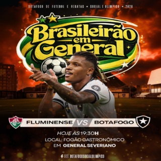 Fluminense x Botafogo
Com o Brasileirão em General, o jogo é sempre em casa!

Vai rolar, hoje, 5ª feira, dia 12 de fevereiro, a partir das 19h30m a partida Fluminense x Botafogo. O jogo será no Maraca, com ingressos limitados, mas vamos assistir juntos no Fogão Gastronômico, o restaurante de General Severiano. Olha isso:

- Ar condicionado perfeito ✅
- Só Botafoguenses ✅
- Promoção o 3º chopp por nossa conta ✅
- Tira gostos especiais ✅

Ah! E como você pode ver, será a estréia da venda de chopp no clube, dentro da campanha Verão em General.

No Brasileirão em General, o ambiente é perfeito para fazer do nosso jogo fora, uma experiência muito especial. Exclusivo para sócios, dependentes e seus convidados.

Associe-se agora. Informações no link da BIO.

#botafogo #botafogosocialolimpico

Foto: Vitor Silva/ BFR