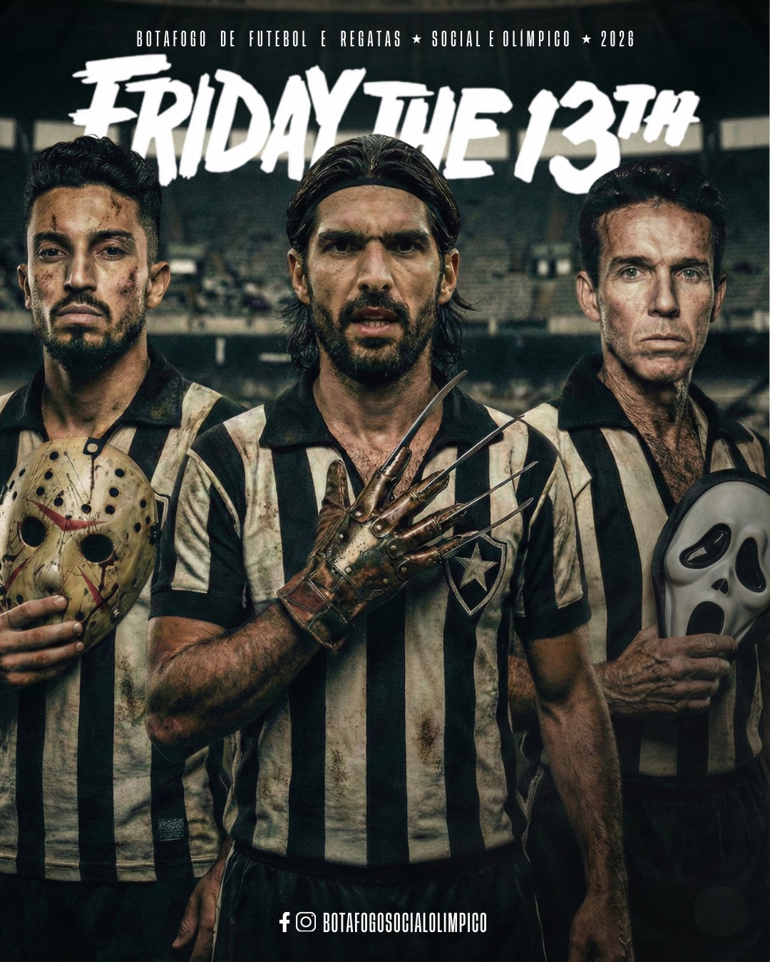 13h13.
Tem gente que chama de azar.
A gente chama de história.
Não é só um número.
É mística. É glória. É Botafogo!
#Botafogo #SextaFeira13