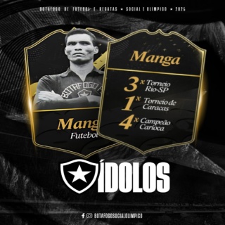 Manga, o paredão eterno da nossa história!
⭐ Tricampeão do Torneio Rio-SP
⭐ Tetracampeão Carioca
⭐ Campeão do Torneio de Caracas (Venezuela)

#Botafogo #IdolosAlvinegros