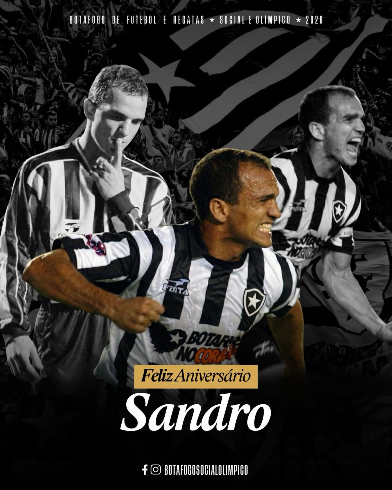 No Carnaval a marcação falhou, e a homenagem chegou atrasada. 😅
Mas dentro de campo era diferente: Sandro nunca perdia uma antecipação.
Feliz aniversário, xerife! 🖤⭐️
#botafogo #botafogosocialolimpico