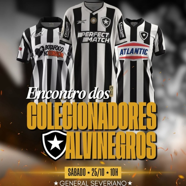Botafoguenses se reúnem em General Severiano neste sábado para celebrar a história do Glorioso em encontro de colecionadores